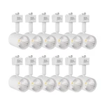 Mirrea Led Track Lighting Heads Compatible ,24 White Painted Pack Of 12. Fixed Price $162.77.