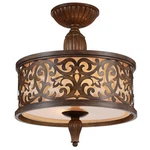 Cwi Lighting Nicole 3 Drum Shade Metal Flush Mount Chocolate. Fixed Price $216.99.