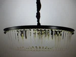 Sefinn Four 6-LIGHT Black Finish Drum Style Chandelier With Crystal Accents. Fixed Price $80.96.