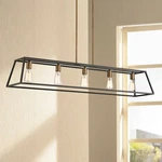 Hinkley Fulton 50" Wide Bronze Island Linear Chandelier. Fixed Price $799.00.