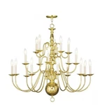 Livex Lighting Williamsburgh Chandelier Polished Brass. Fixed Price $1025.99.