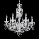 New Nwt Schonbek 2995SH Sterling Collection 7-LIGHT Crystal Chandelier Georgian. Fixed Price $1195.00.
