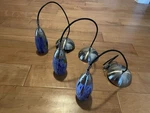 3 Elk Milan Light Pendant Satin Nickel 110-1BL-LED Blue. Fixed Price $180.00.