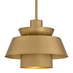 Quoizel LMI1814 Lumi 14"W Pendant - Brushed Weathered Brass. Fixed Price $271.99.