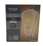 Better Homes & Gardens Led Vintage Style Light Bulb ST19 60 Watts Soft White. Fixed Price $16.99.