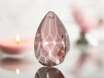 25 Swarovski Chandelier Crystals Prism Pink Teardrop Austrian Faceted 1.5". Fixed Price $34.00.