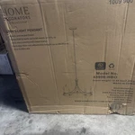 Home Decorators Woodbrier 5-LIGHT Black Medium Tone Finish Chandelier. Fixed Price $90.00.