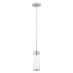 Livex Hillcrest 1 Light Mini Pendant, Polished Chrome 40470-05. Fixed Price $135.96.