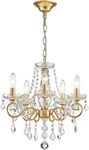 Elegant Mini Chandelier With K9 Crystals For Living Room, Gold Finish. Fixed Price $107.99.