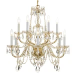 Crystorama Traditional Crystal Elements Chandelier 1135-PB-CL-S. Fixed Price $3109.99.