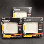 Lot Of 3- Feit Electric 6 In. 800 Lumens 3000K Dimmable Led Recessed Light White. Fixed Price $12.95.