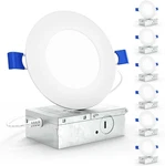 Sunco Pack 4 Inch Led Recessed Lights, Slim Canless Ceiling Lighting, 650 Lm,. Fixed Price $61.87.
