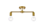 Elegant Lighting LD2348 Zane 22"W Semi-flush Linear Brass. Fixed Price $74.00.
