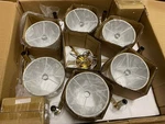 Jonathan JYL9918A Mid-century Modern 6-LIGHT Brass Gold Led Chandelier. Fixed Price $146.99.
