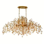 Antique Gold Ten Light Chandelier From The Campobasso Collection. Fixed Price $3500.00.