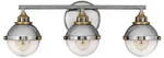 Hinkley Fletcher 25" Wide Modern Polished Nickel 3-LIGHT Bath. Fixed Price $399.00.