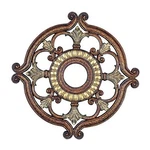 Lighting 8216-64 Ceiling Hand Applied Palacial Bronze With Gilded Accents. Fixed Price $221.46.
