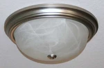 Millennium 3 Light Flush Mount Ceiling Fixture 15" Nib Satin Nickel 565SN. Fixed Price $69.99.