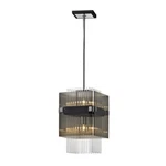 Apollo 2-LIGHT Pendant In Dark Bronze Polished Chrome F5904. Fixed Price $314.99.