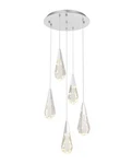 Crystal Diamond Pendant Chandelier Light Fixture Chrome Modern Foyer Dining Room. Fixed Price $1337.59.
