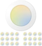 Amico 24 Pack 5/6 Inch Led Disk Lights, Dimmable Flush Mount Ceiling Disc Lig.... Fixed Price $80.00.