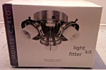 Monte Carlo Model H3TA Textured Antique White Light Fitter Kit Bulb New Open. Fixed Price $28.62.