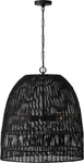 347533MB Naomi Bohemian Handcrafted Rattan Large Pendant Ceiling Light Fixture,. Fixed Price $1080.99.