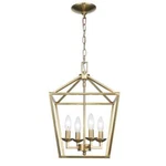 Home Decorators Collection Weyburn 4-LIGHT Gold Farmhouse Chandelier. Fixed Price $26.99.