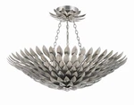 Crystorama 517-SA Ceiling Broche 6-LIGHT Semi-flush Antique Sliver. Fixed Price $948.00.