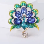 Vintage Style Peacock Bird Rhinestone Crystal Cyan Brooch Pin Pendant Gift. Fixed Price $13.75.