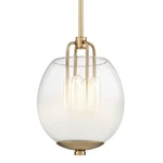 Open Box Item: Hudson Valley Sawyer 1 Light Pendant, Aged Brass HV5709-AGB. Fixed Price $149.99.