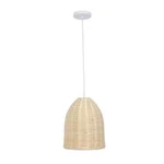 Elegant Designs 12 In. 1-LIGHT Natural Elongated Coastal Dome Downlight Pendant. Fixed Price $21.95.