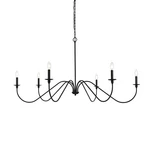 Elegant Lighting LD5056D54 Rohan 54"W Taper Candle Style - Black. Fixed Price $286.00.