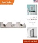519280 Contemporary 3-LIGHT Indoor Vanity Dimmable For Bathroom Bedroom.... Fixed Price $57.99.