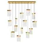 Cwi Lighting Lava 48" Chandelier, Brass 1587P48-14-624-RC. Fixed Price $2182.40.