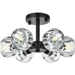 Elegant Lighting 3505F14BK Eren 6 Inch Black Flush Mount Ceiling. Fixed Price $164.00.