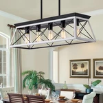 5-LIGHT Pendant Lights Fixture, Farmhouse Chandeliers For Dining Room, Rustic.... Fixed Price $222.03.