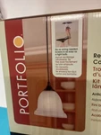 Portfolio Ceiling Recessed Light Conversion Kit # 0081258 Bronze W/ Glass Shade. Fixed Price $29.99.