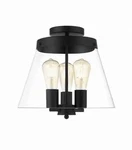 Ove Decors Audley Semi-flush Mount Light Matte Black 14LSF-AUD813-PBLKY M40D. Fixed Price $49.99.