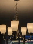 Maxim Lighting 5-LIGHT Chandelier Polished Chrome/glass. Fixed Price $67.50.