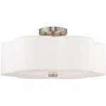 Livex Lighting 52154-91 Chelsea Semi-flush Mount Brushed Nickel. Fixed Price $271.96.