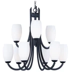 Maxim 21657 Black Taylor 31"W 9-LIGHT Chandelier. Fixed Price $274.04.