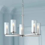 Kichler Crosby 26 1/4" Wide Dual-chrome 5-LIGHT Chandelier. Fixed Price $334.97.
