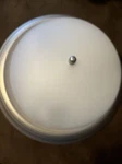 Kichler Flush Mount 3-LIGHT 15.25X6.5" Brushed Nickel, Satin Etched Glass 8116NI. Fixed Price $15.99.
