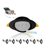 Nuwatt 6 Pack 4 Inch Gimbal Ultra-thin Led Recessed Light, 2700K/3000K/3500K. Fixed Price $119.49.