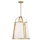 Savoy House Chartwell 4-LIGHT Pendant, Warm Brass 7-6304-4-322. Fixed Price $574.40.