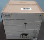 Home Decorators Collection, 2-1 Semi-flush Mount & Pendant Convertible Rollins. Fixed Price $80.00.
