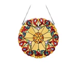 Chloe Lighting Adalee Tiffany-style Victorian Stained Glass Window Panel 20".... Fixed Price $106.75.