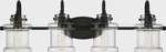 Quoizel Danbury Bathroom Vanity Lights 32" 4-LIGHT Fixture Earth Black DNY8604EK. Fixed Price $281.25.