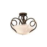 Kalco Lighting Tribecca 3 Semi Flush Mount, Copper/frost 4288AC-FROST. Fixed Price $843.00.